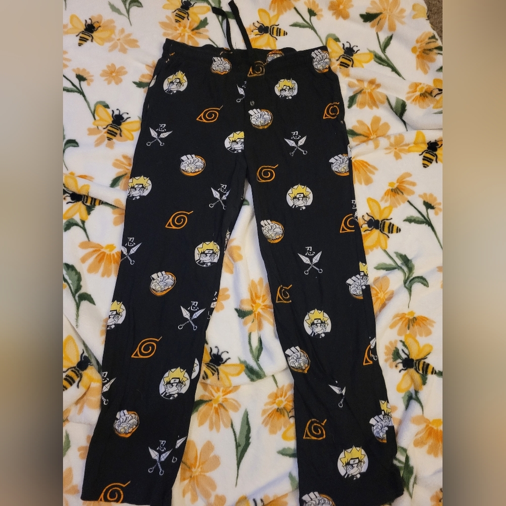 Naruto pajama pants from hot topic size large